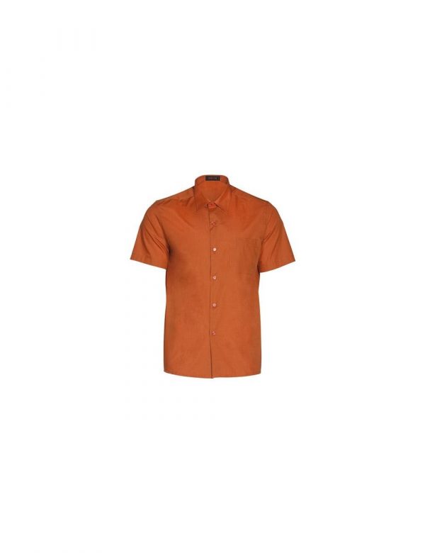 Camisa de trabajo manga corta unisex naranja