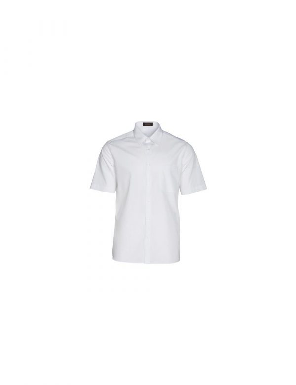 Camisa de trabajo manga corta unisex blanca