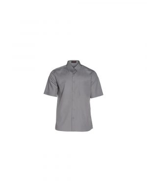 Camisa de trabajo manga corta unisex gris medio