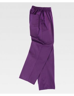 Pantalón trabajo unisex violeta