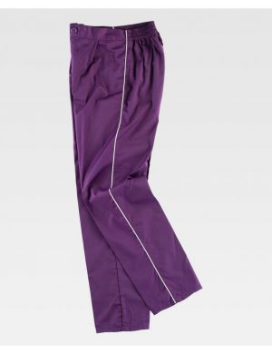 Pantalón laboral unisex violeta