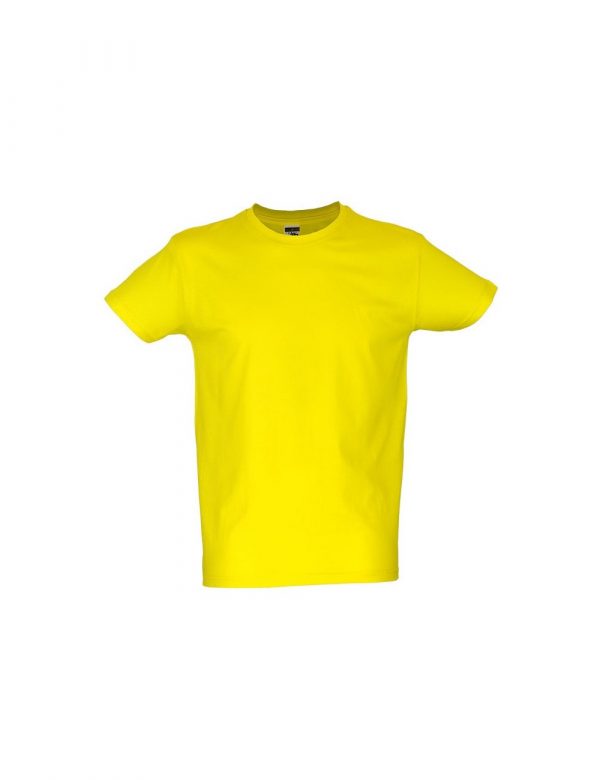 Camiseta unisex algodón amarillo tráfico