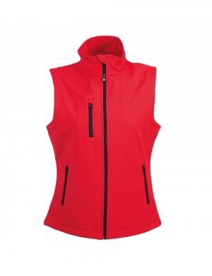 Chaleco impermeable para mujer color rojo
