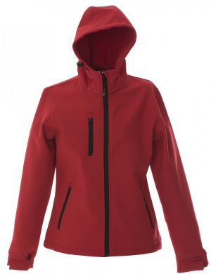 Chaqueta para mujer impermeable color granate