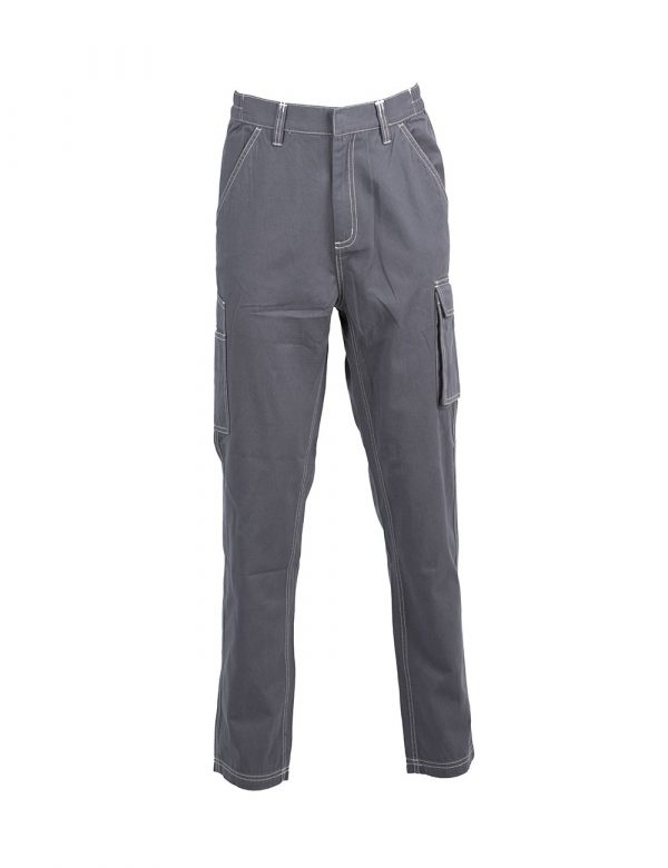Pantalón de trabajo 100% algodón color gris