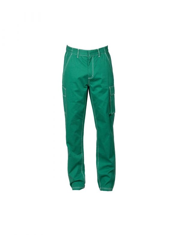 Pantalón de trabajo 100% algodón color verde