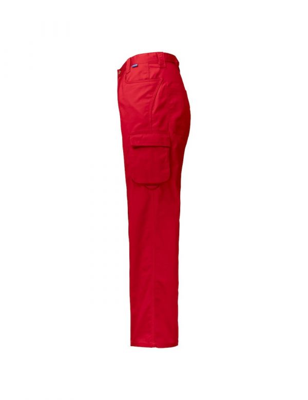 Pantalón de trabajo multi bolsillo rojo