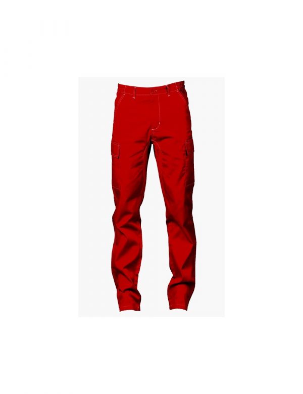 Pantalón de trabajo rojo
